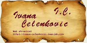 Ivana Čelenković vizit kartica